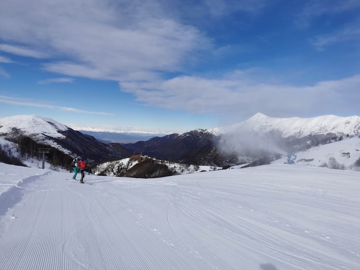 La pista del Belvedere a Limone Piemonte