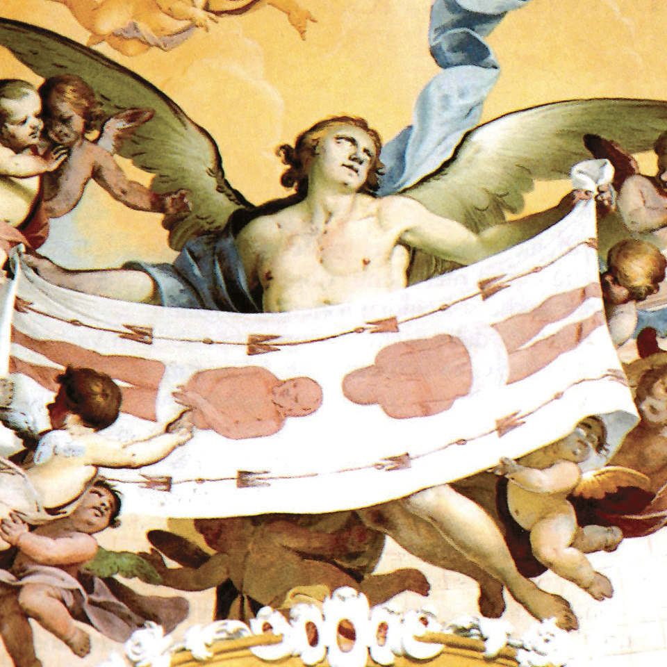 dipinto interno alla Cappella del Santissimo Crocifisso di Magliano Alfieri.