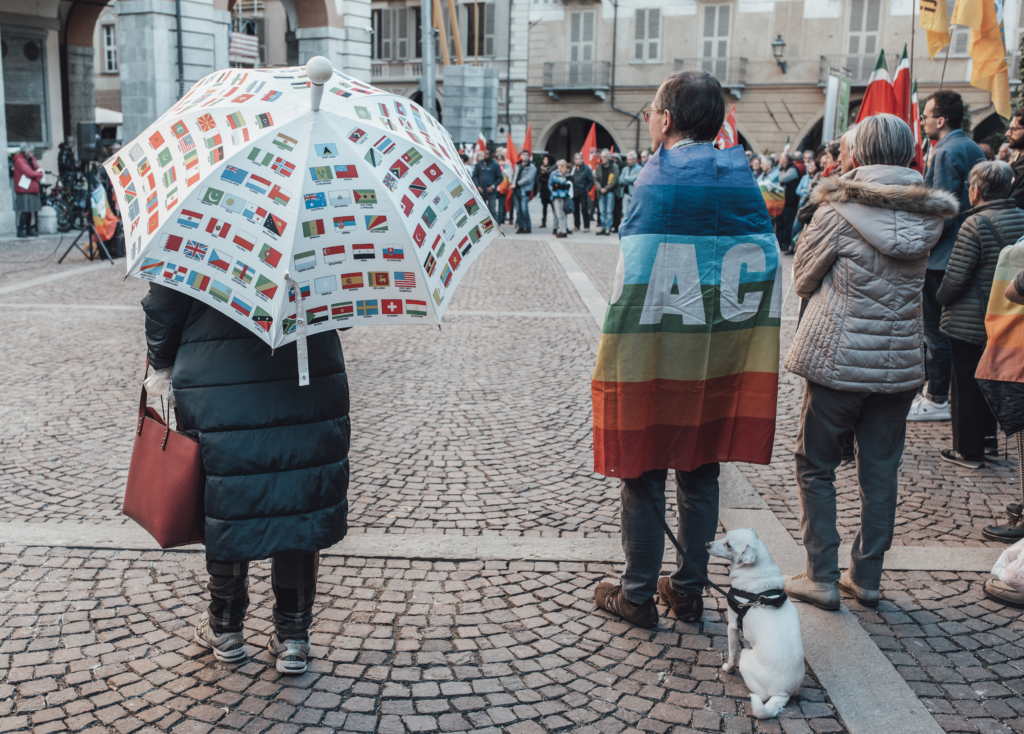 La manifestazione a Cuneo contro la strage di Cutro