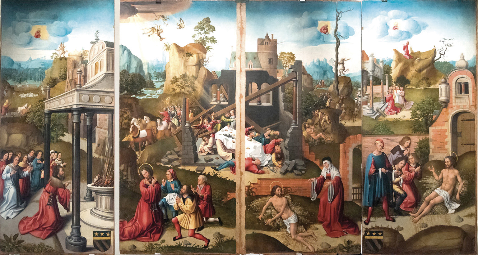 2 - Storie di Giobbe; Polittico; Ignoto (Scuola fiamminga); XV secolo; Museo Civico; Savigliano; ©Museo Civico di Savigliano.