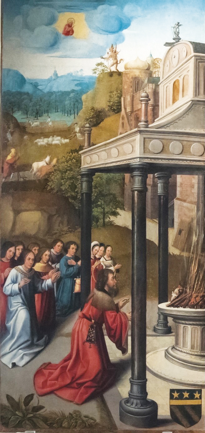 3 - Storie di Giobbe; Polittico (Pannello 1); Ignoto (Scuola fiamminga); XV secolo; Museo Civico; Savigliano; © Museo Civico di Savigliano.