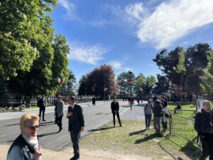 Visita Mattarella, cuneesi al monumento della Resistenza