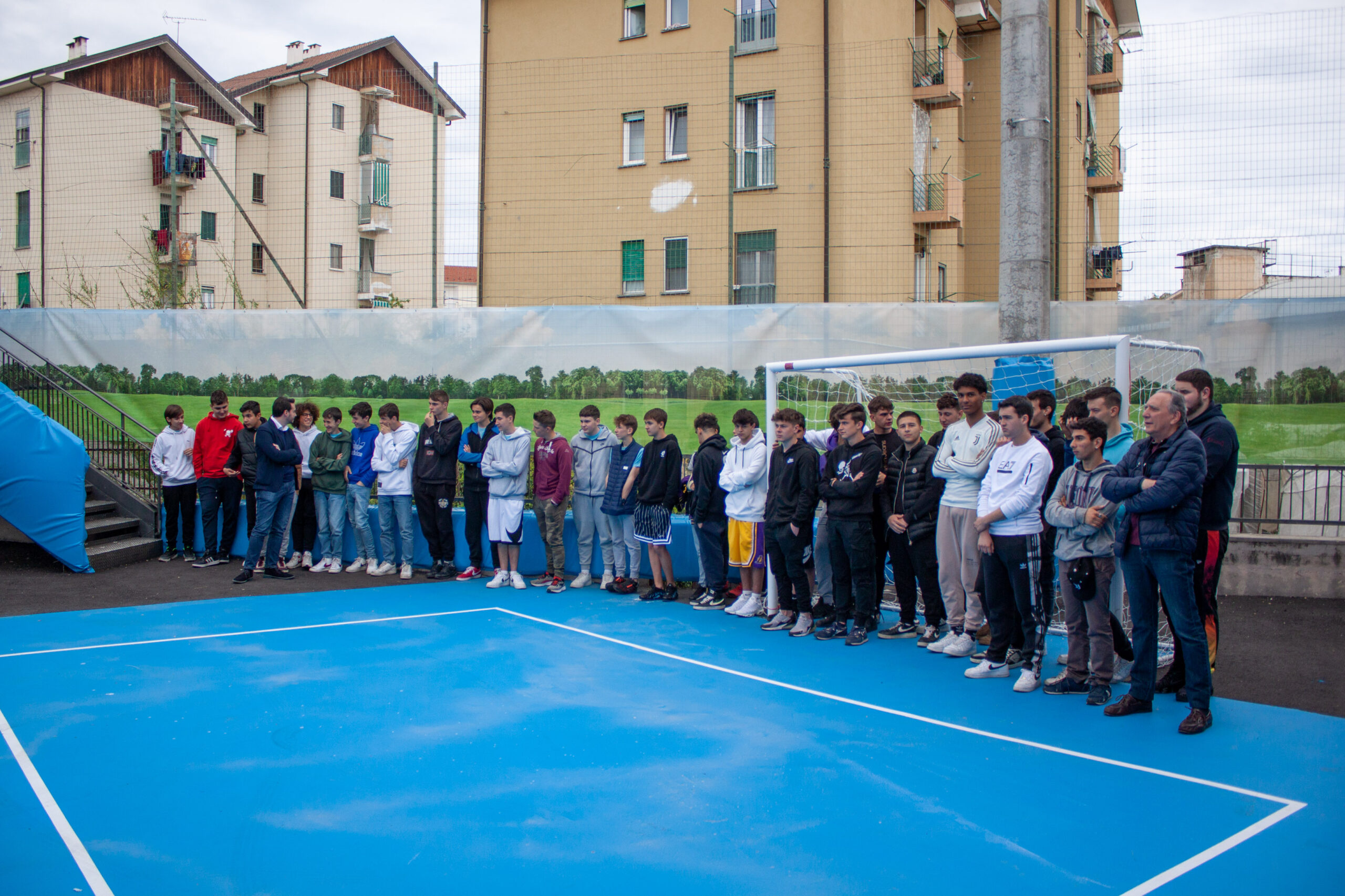 Inaugurazione dell'area sportiva dell'Afp di Verzuolo