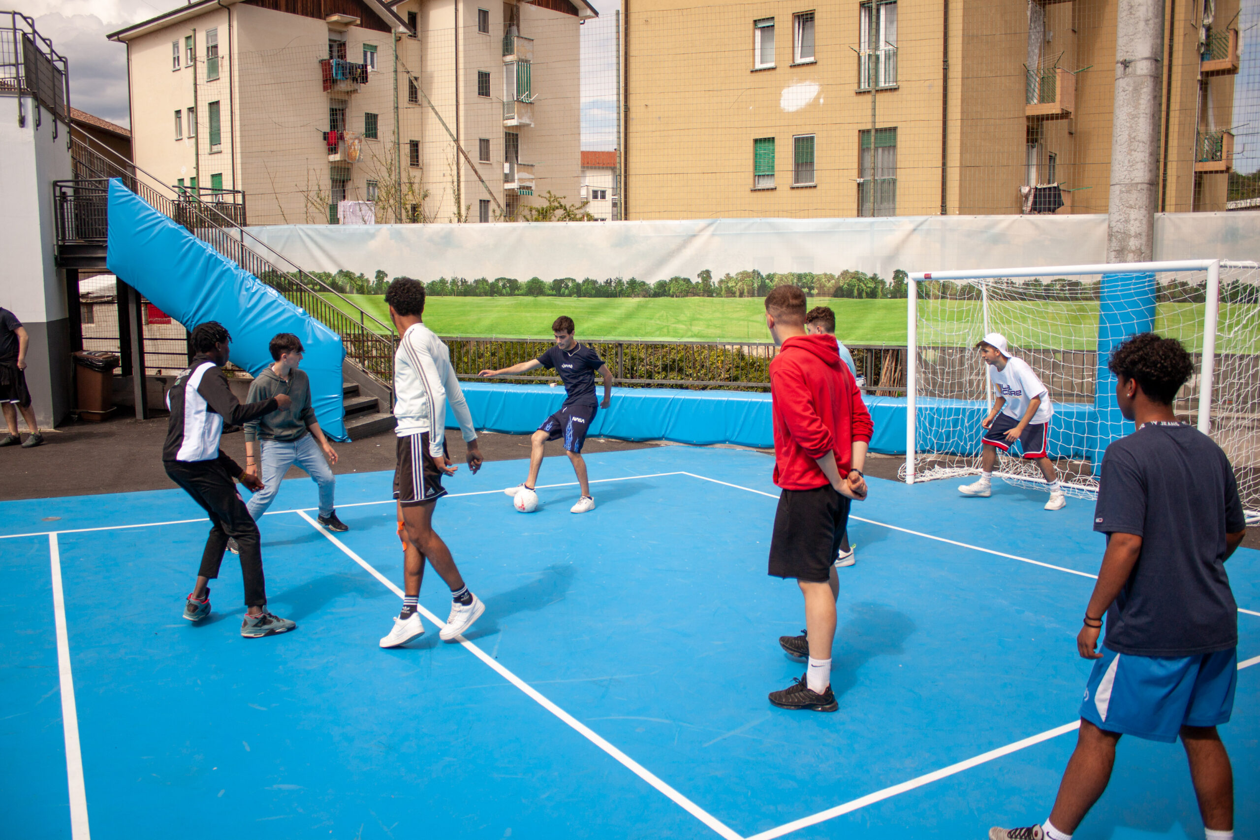 Inaugurazione dell'area sportiva dell'Afp di Verzuolo