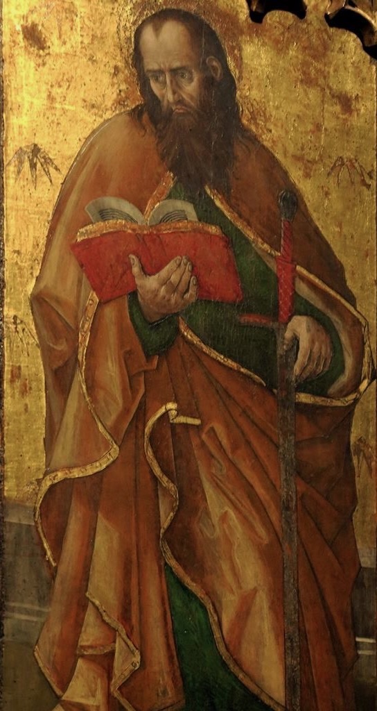 1 - San Paolo; Polittico della Natività; Hans Clemer; Inizi XVI secolo; Collegiata dell’Assunta; Revello.