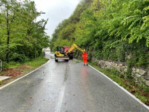 Chiusa Pesio frane e smottamenti per la pioggia