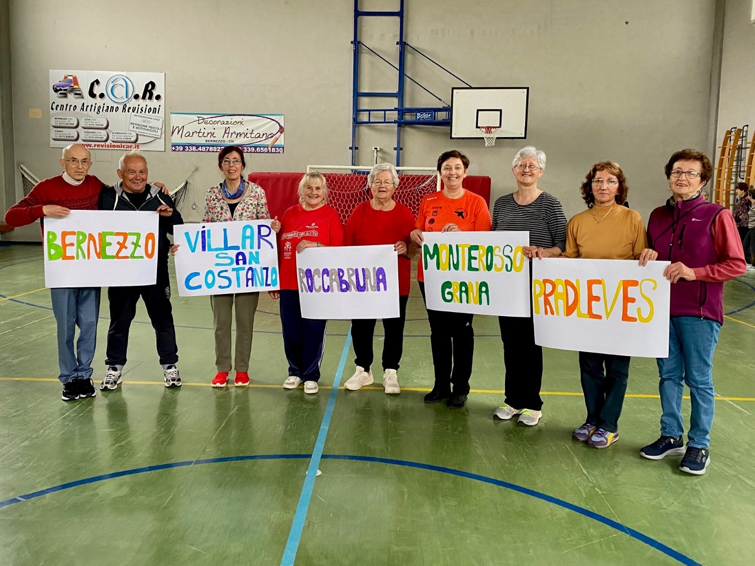 Capigruppi volontari dei gruppi di cammino dell'Asl Cn1