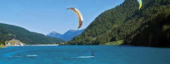 Melerba - Kitesurf al bacino Enel di Pontechianale, in Valle Varaita