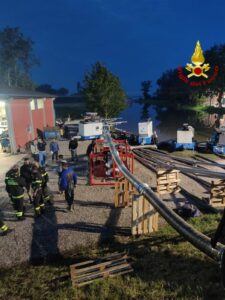 vigil del fuoco di Cuneo in Emilia