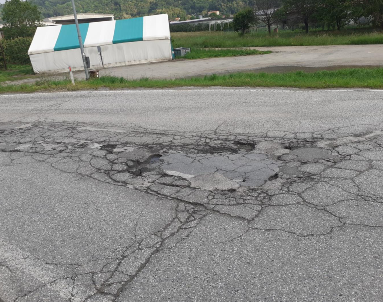 Rotonda verso Rossana e verso Venasca