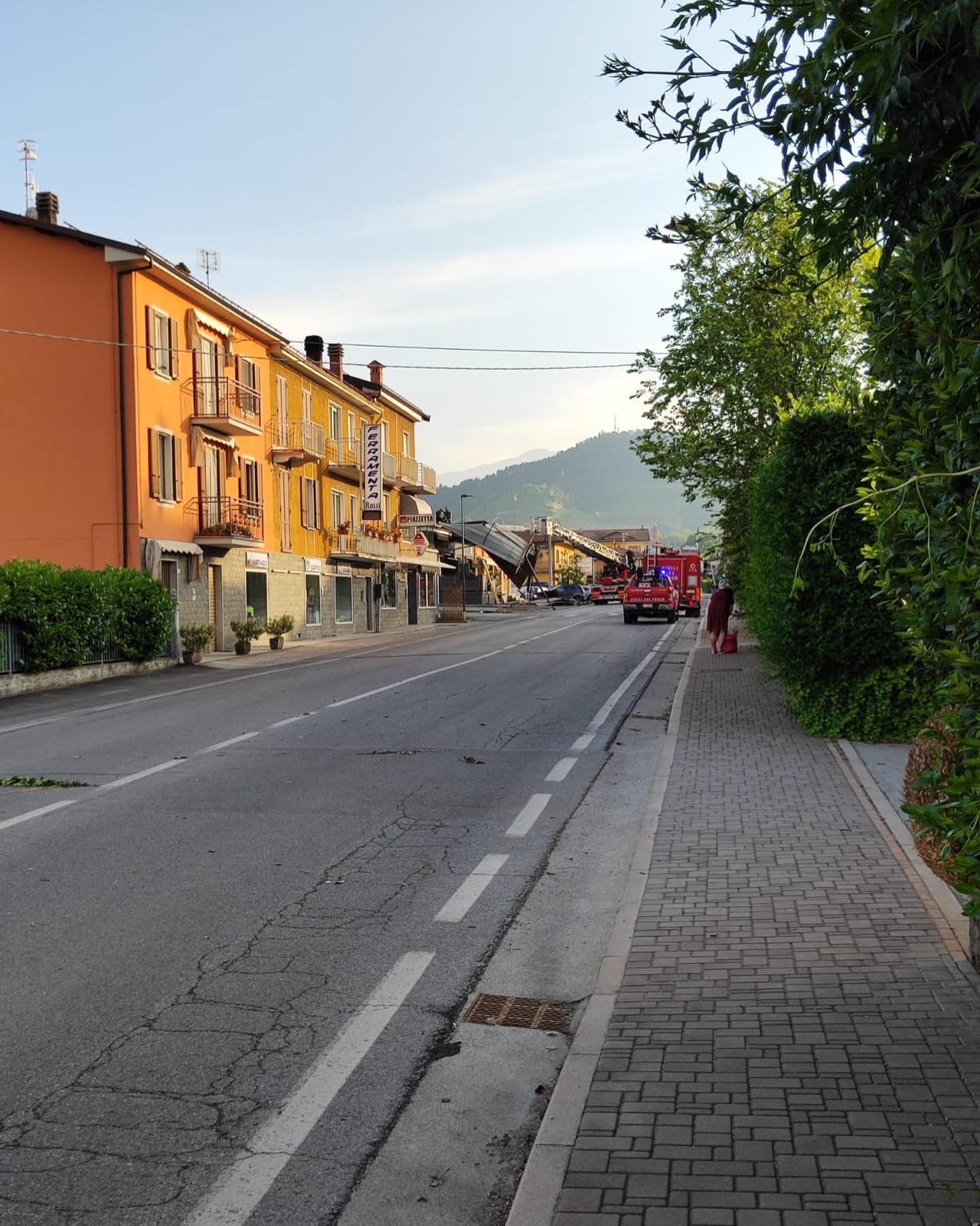 Tromba d'aria a Villanova Mondovì