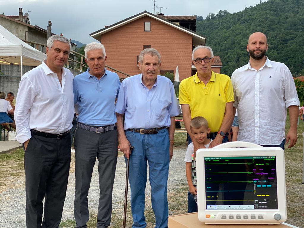 Monitor paramedico donato alla casa di riposo di Mombasiglio