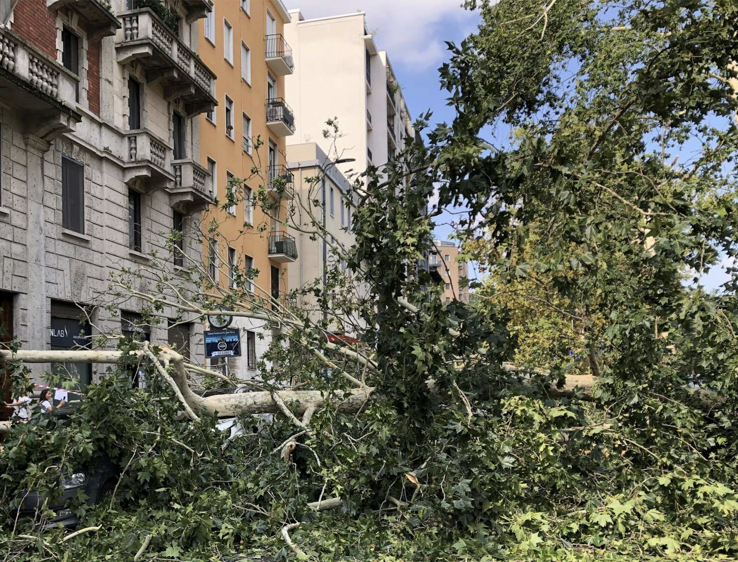 Nubifragio a Milano