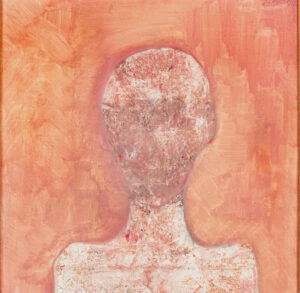 Mario LAttes Busto, 1967, olio su tela, 60.5x80.5