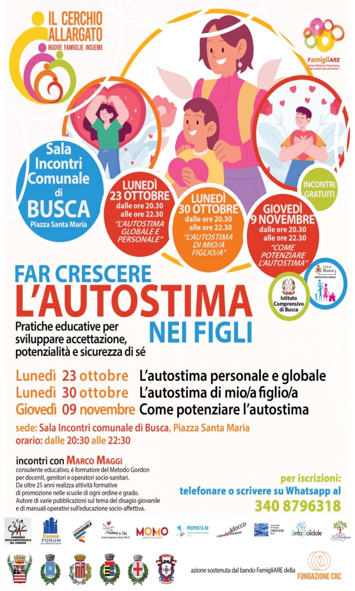 Busca - Incontri sull'autostima di figli