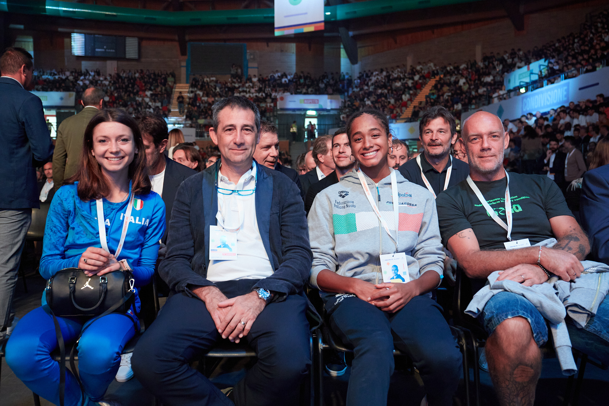 La mezzofondista e laureanda in ingegneria informatica Anna Arnaudo e la nuotatrice Sara Curtis hanno raccontato quanto lavoro e sacrificio quotidiano stiano dietro ai grandi risultati che stanno ottenendo (foto: Silvia Pastore)