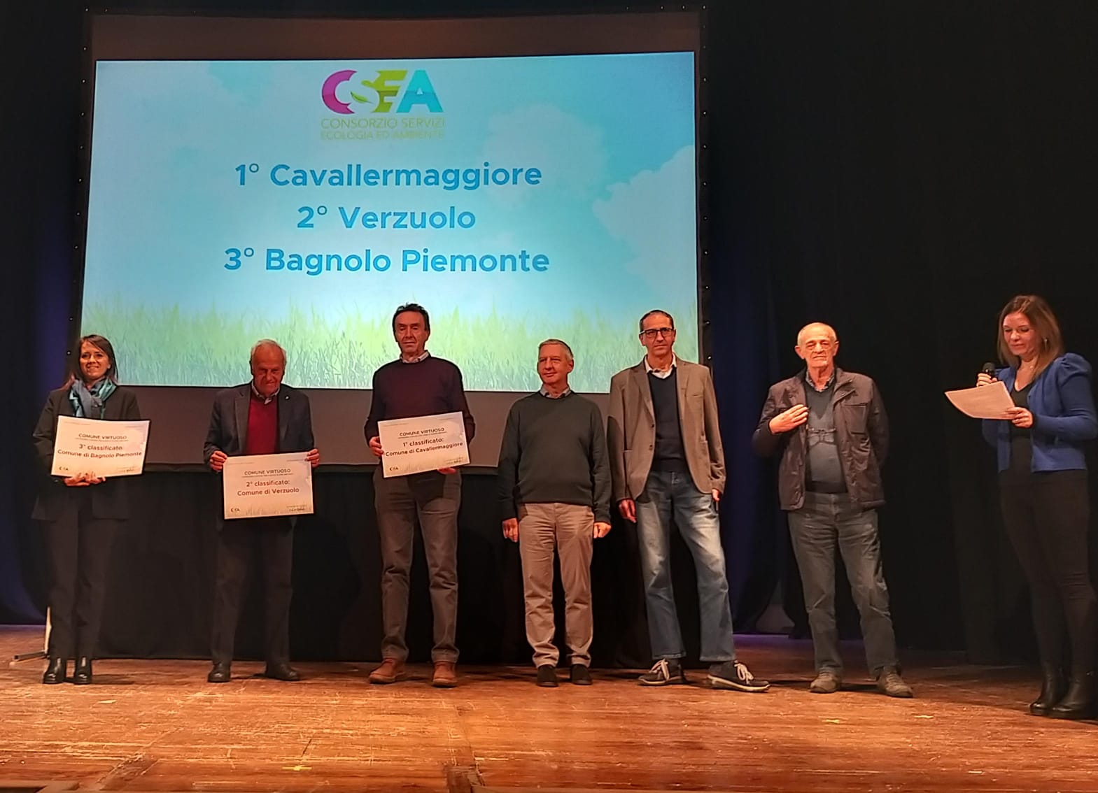 Verzuolo premiato dal CSEA