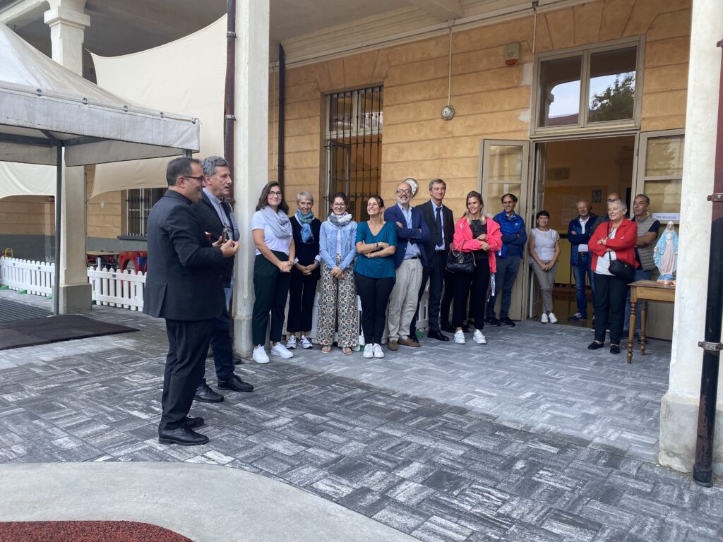 Inaugurazione nuovo cortile Asilo Cattolico