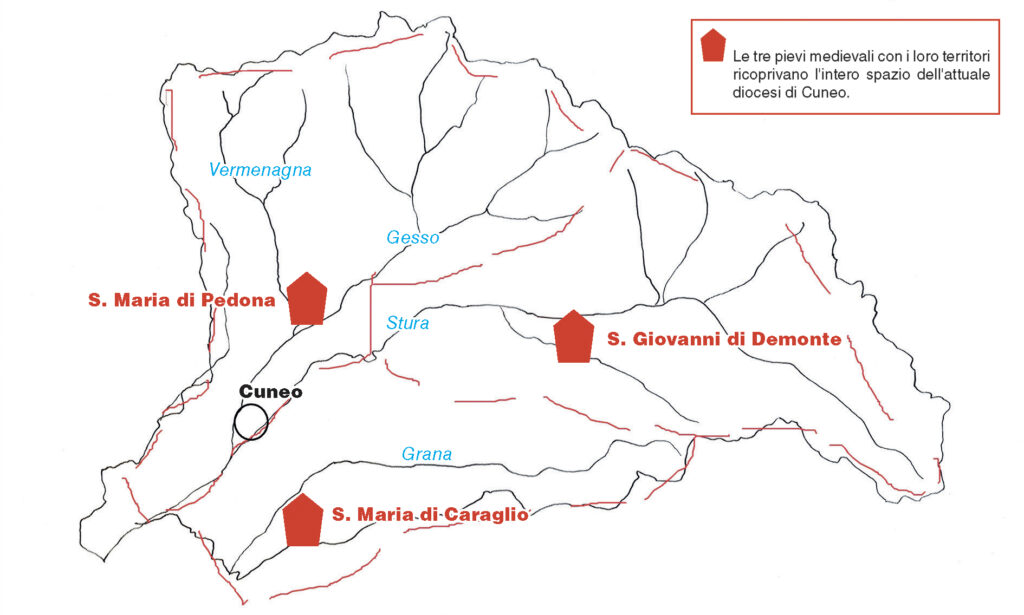 Le tre pievi medievali con i loro territori