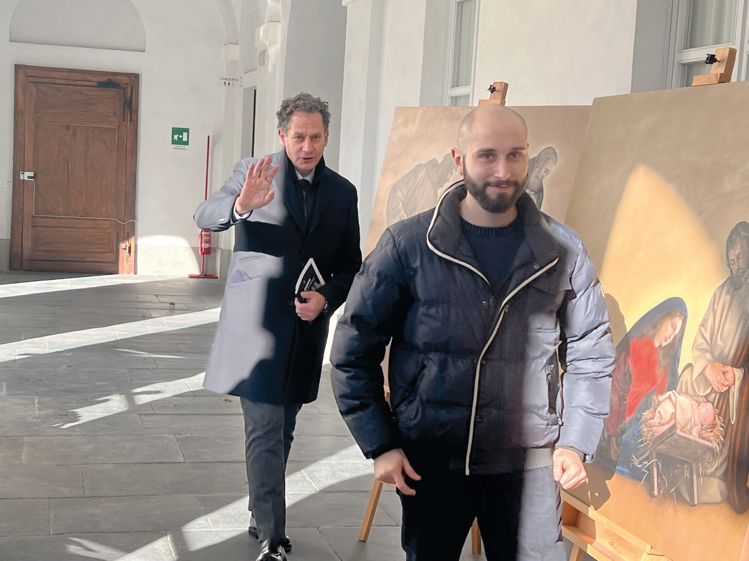 Gabriele Casu e don Carlo Vallati