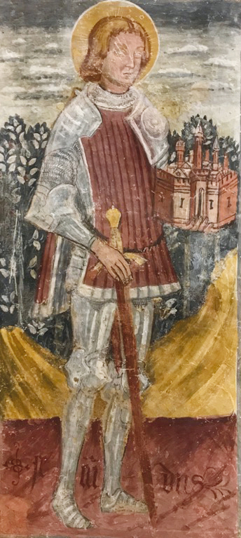 San Secondo; Affresco; Anonimo; XIV secolo; Chiesa di San Giovanni; Sale San Giovanni.