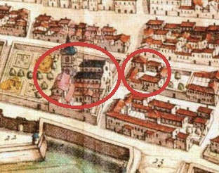 cuneum-piantina-1662-San-Francesco-e-confraternita