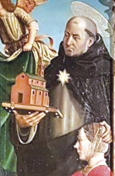 4 - San Tommaso d’Aquino; Affresco; Inizio XVI secolo; Macrino d’Alba; Municipio; Alba.