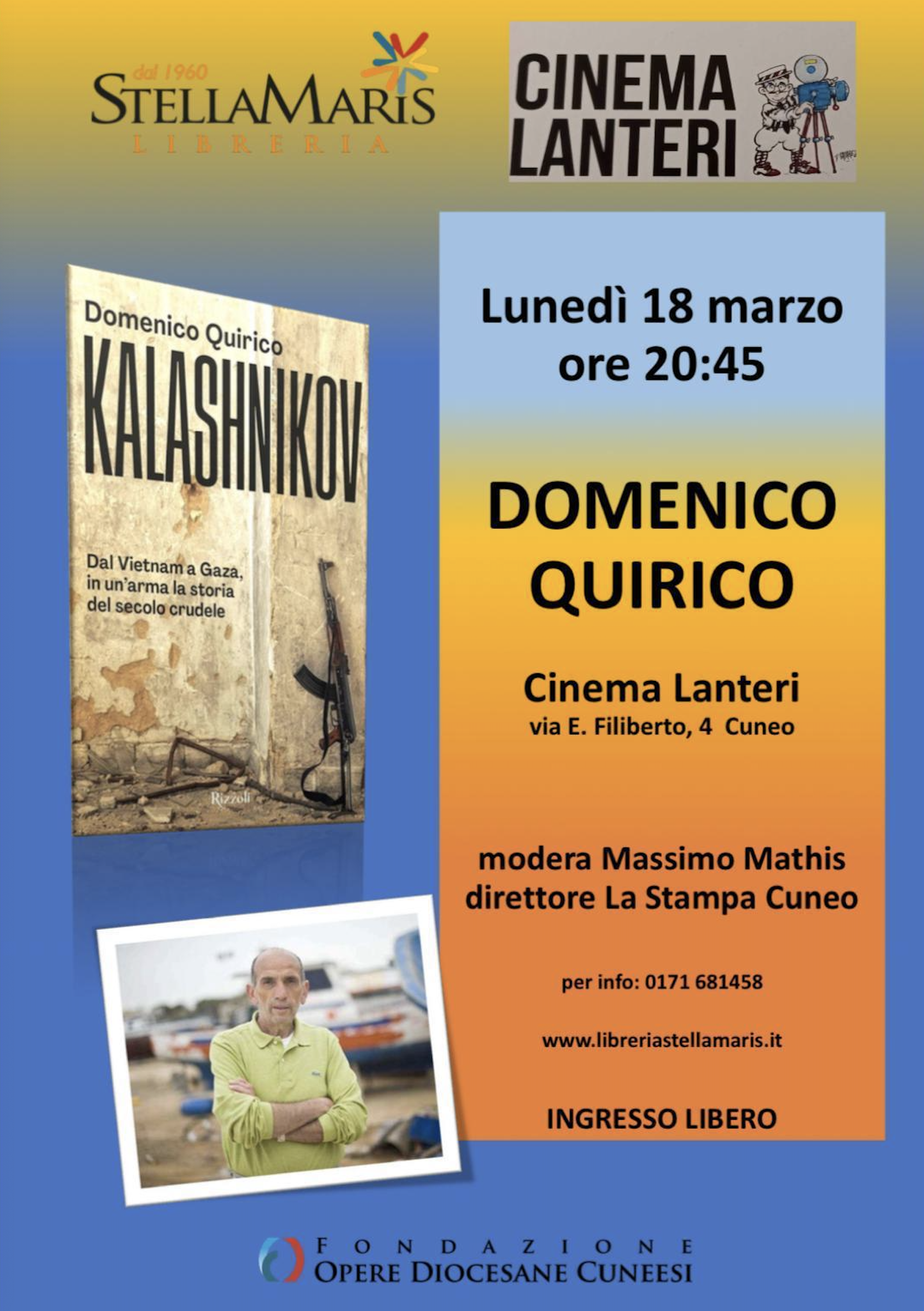 Domenico Quirico a Cuneo