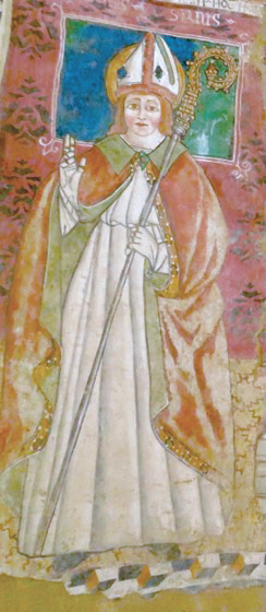 2 - San Siro; Affresco; Anonimo; XV secolo; Chiesa di San Siro; Casalborgone (TO).