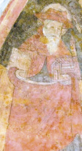 4 - San Siro o San Brunone; Affresco; Segurano Cigna; XIV secolo; Cappella di San Secondo; Cortazzone.