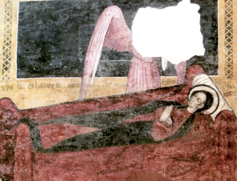 4 - Santa Marta; Affresco; Inizi XIV secolo; Dux Aimo ; Cappella di Santa Maria Stella; Macello (TO).