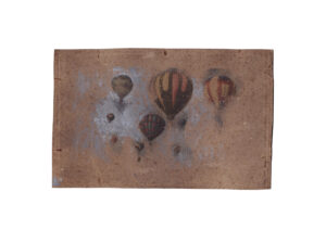 Enrico Tealdi,AIR BALLOOONS,2010,cm16x25,tecnica mista su carta.
