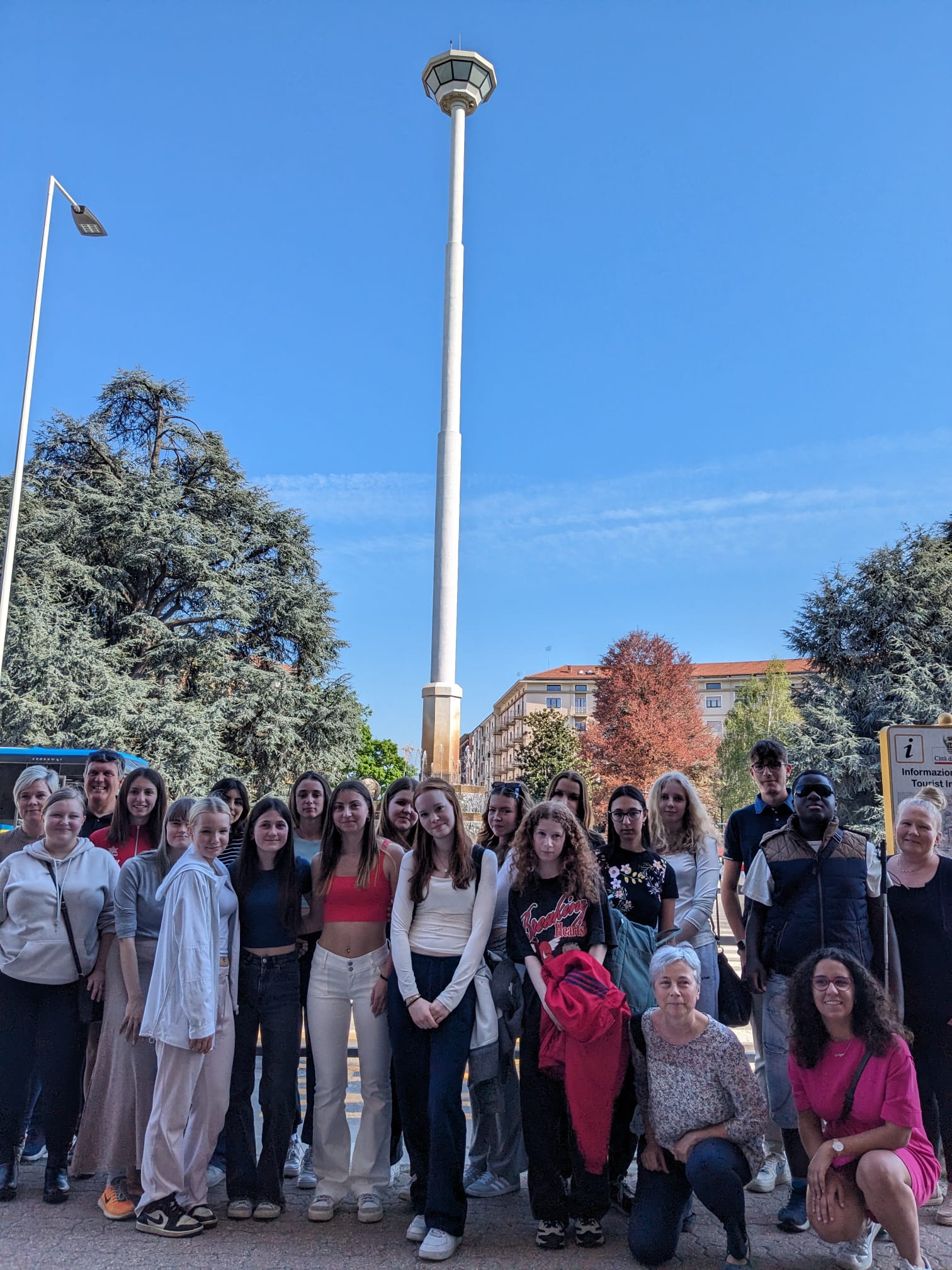Gruppo dei finlandesi appena arrivati a Cuneo