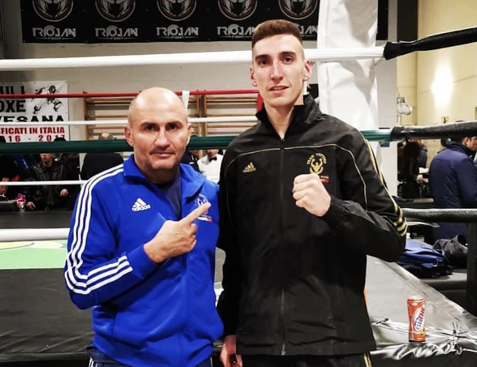 Alessio Terragno, a destra, insieme con il maestro Bruno Vottero