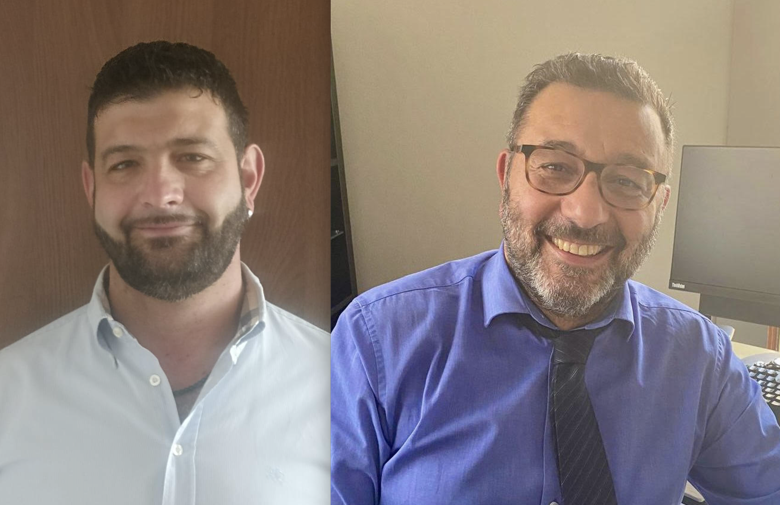 Daniele Bertolino (a sinistra) e Alfonso Porfido (a destra)