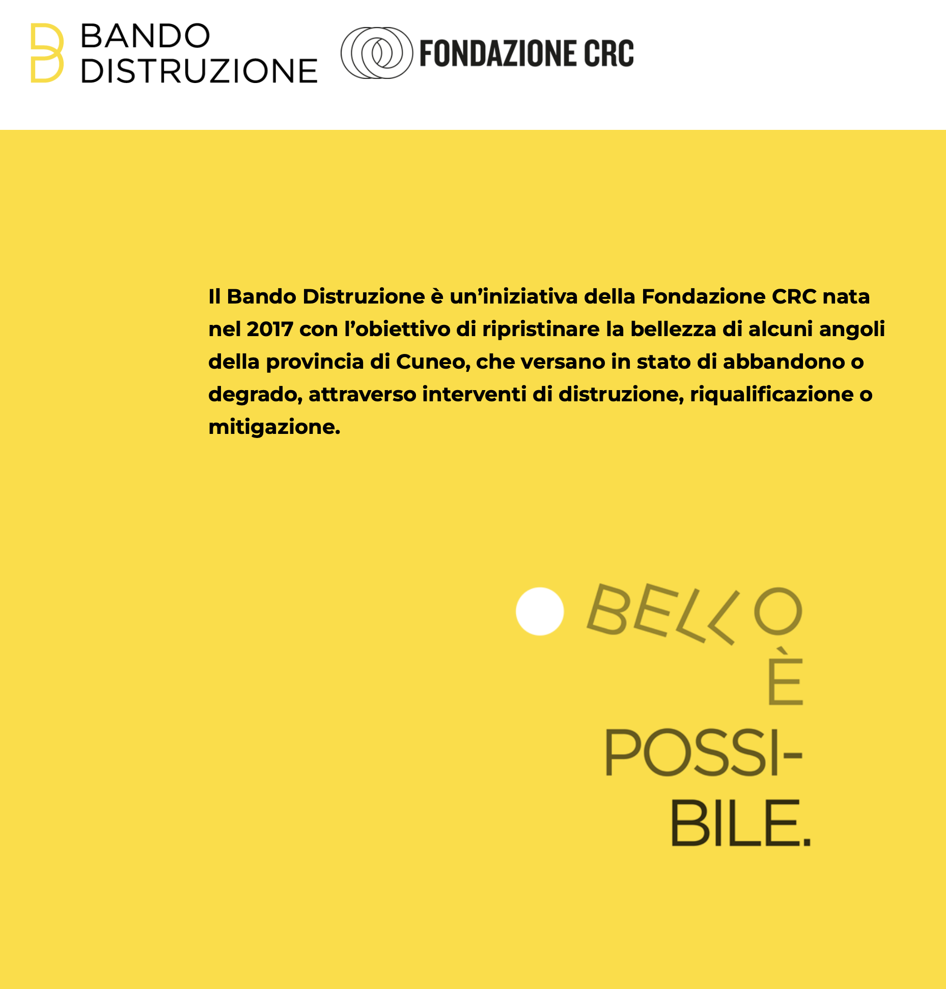 Bando Distruzione 2024