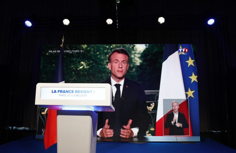 Macron - Foto Ansa/Sir