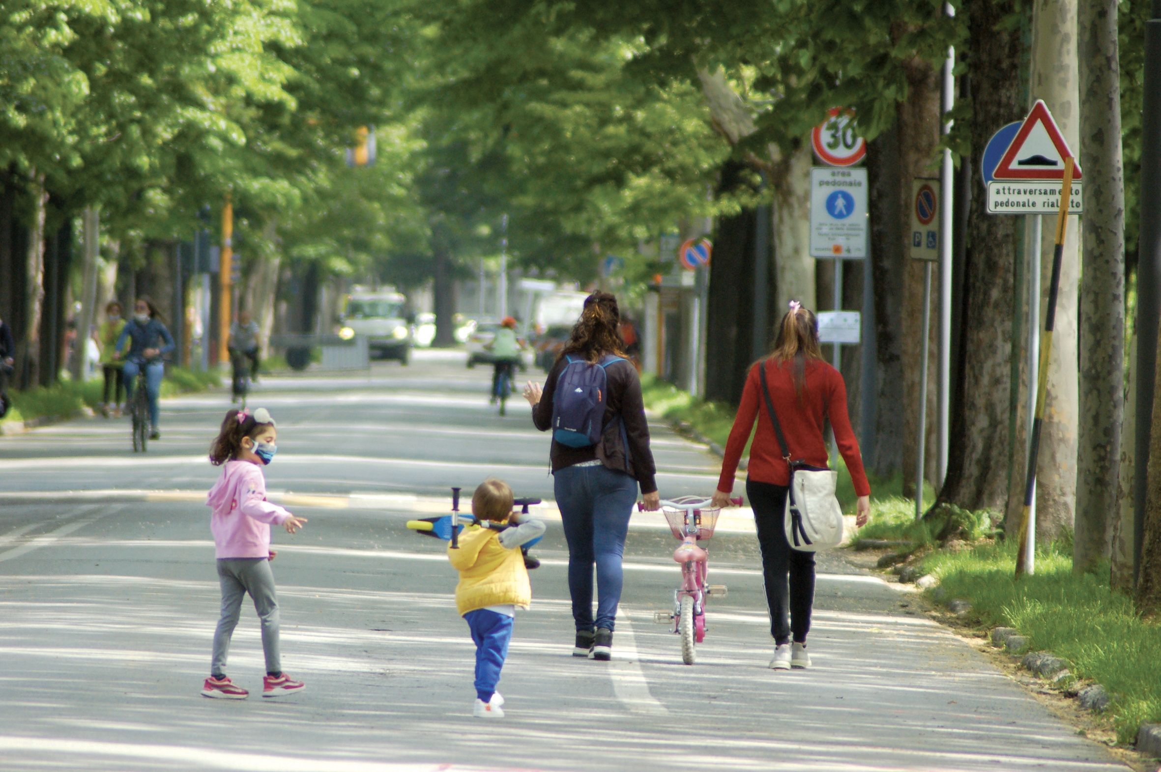 Viale Angeli, passeggiate