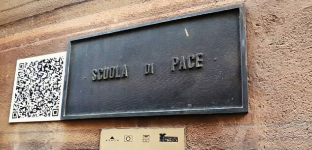 Boves - Scuola di Pace, targa