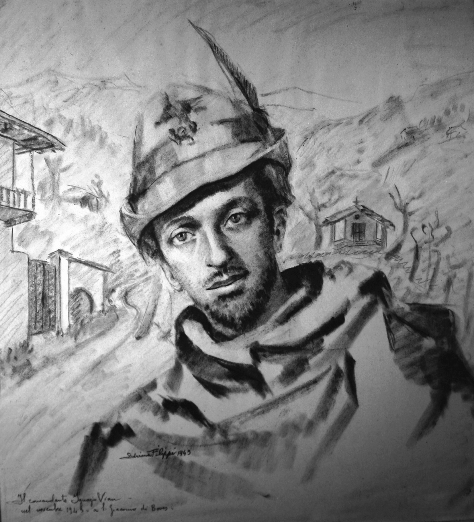 Ignazio Vian ritratto da Adriana Filippi