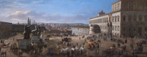 Gaspar van Wittel Veduta di Roma dalla Piazza del Quirinale