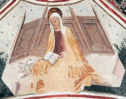 Sant’Agnese, Affresco, Ignoto, Prima metà XIV secolo, Chiesa di San Domenico, Alba.