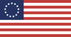 bandiera americana a 13 stati