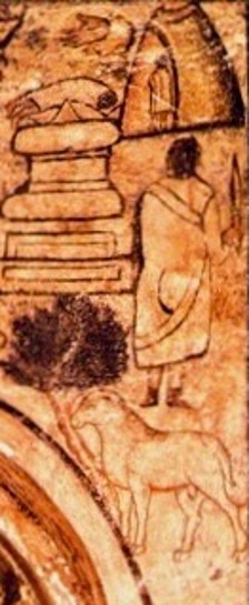 1 - Ariete; Pittura murale; Anonimo; III secolo; Sinagoga; Dura Europos (Siria).