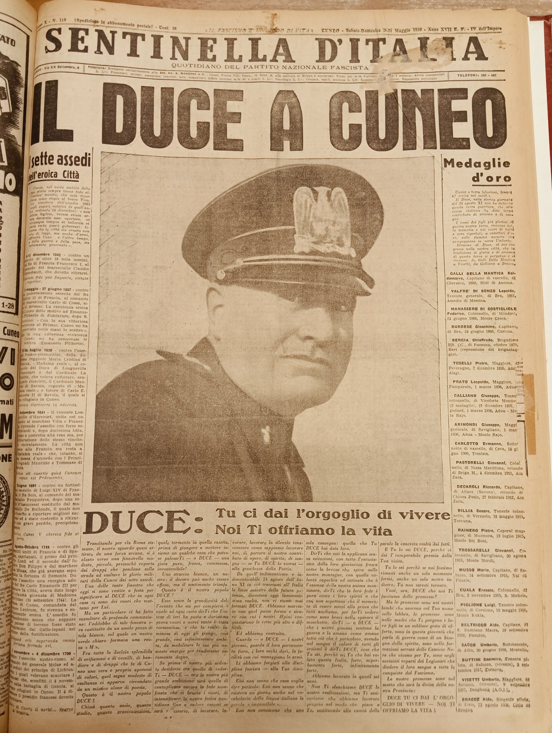 Il Duce a Cuneo