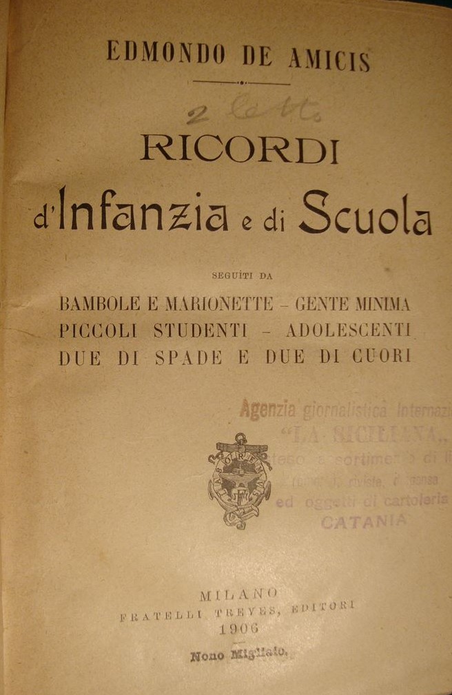 Ricordi di infanzia di De Amicis