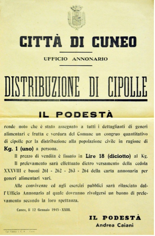 Manifesto Cuneo 1945