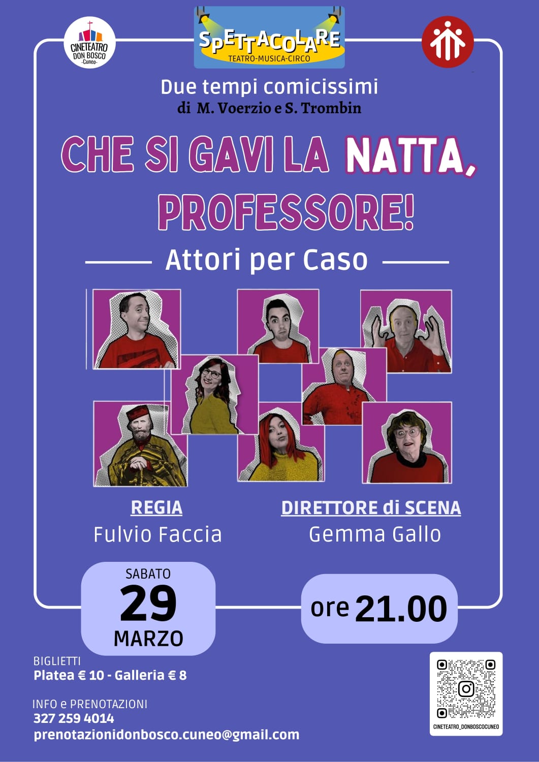 "Che si gavi la natta, professore" al Don Bosco