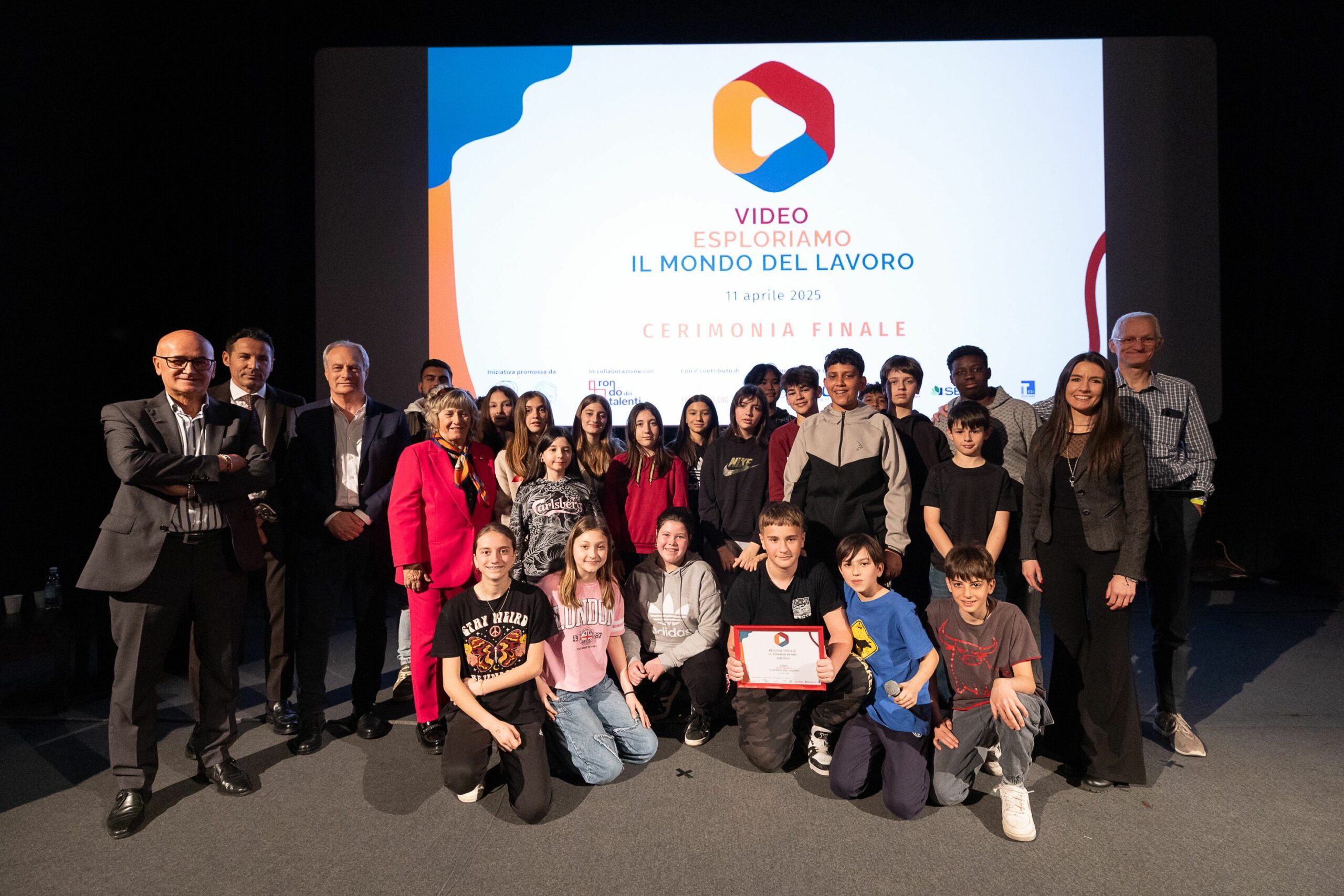 premiazioni del progetto "Video esploriamo il mondo del lavoro" - Verzuolo