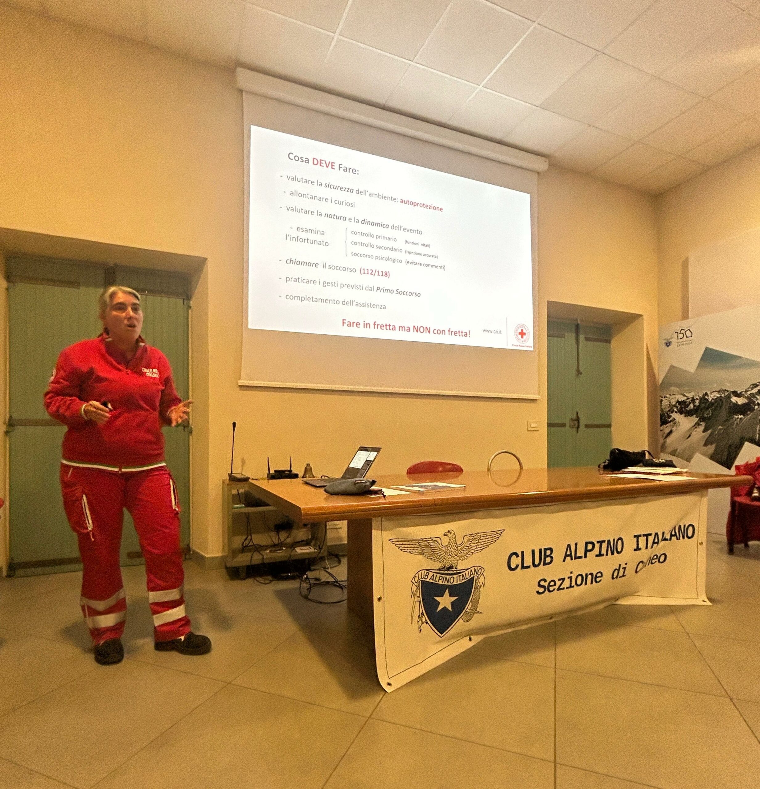 Corso CRI per il Cai